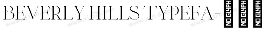 beverly hills typefa字体转换